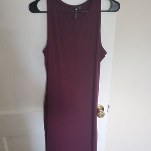 Maroon over-knee body-con dress - never worn!
